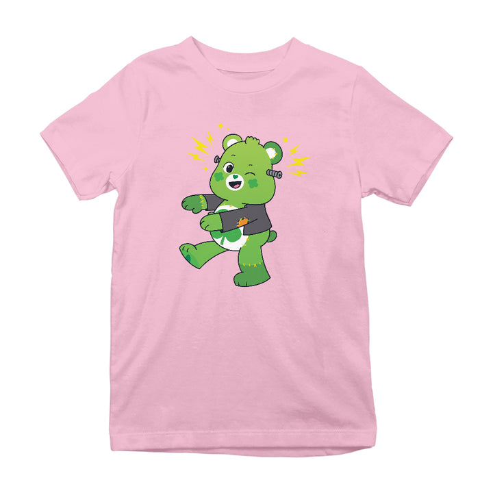 Halloween Good Luck Bear Frankenstein Kids T-Shirt-Care Bears Store