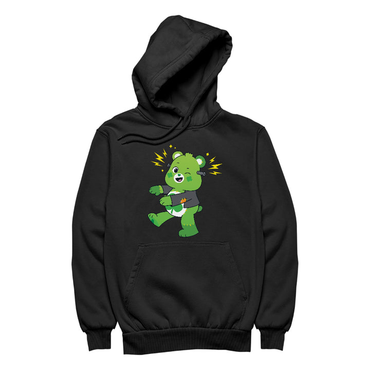 Halloween Good Luck Bear Frankenstein Men's Hooded Sweatshirt-Care Bears Store
