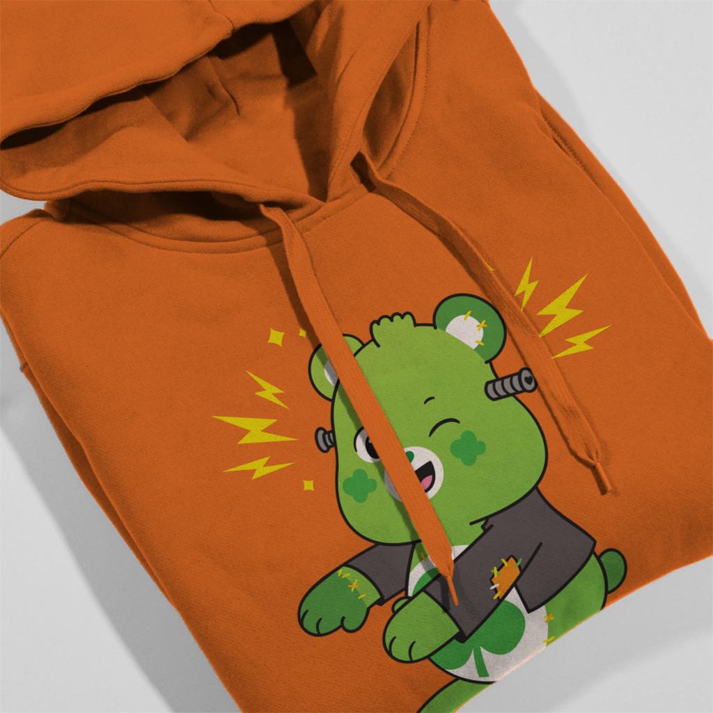Halloween Good Luck Bear Frankenstein Men's Hooded Sweatshirt-Care Bears Store