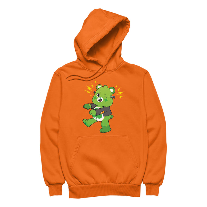 Halloween Good Luck Bear Frankenstein Men's Hooded Sweatshirt-Care Bears Store