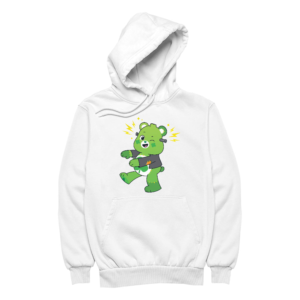 Halloween Good Luck Bear Frankenstein Men's Hooded Sweatshirt-Care Bears Store
