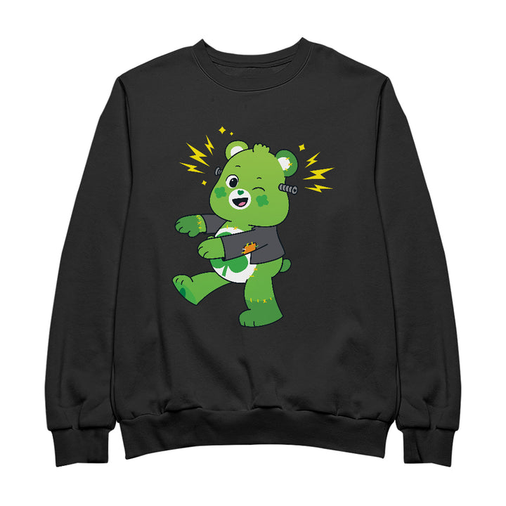 Halloween Good Luck Bear Frankenstein Men's Sweatshirt-Care Bears Store