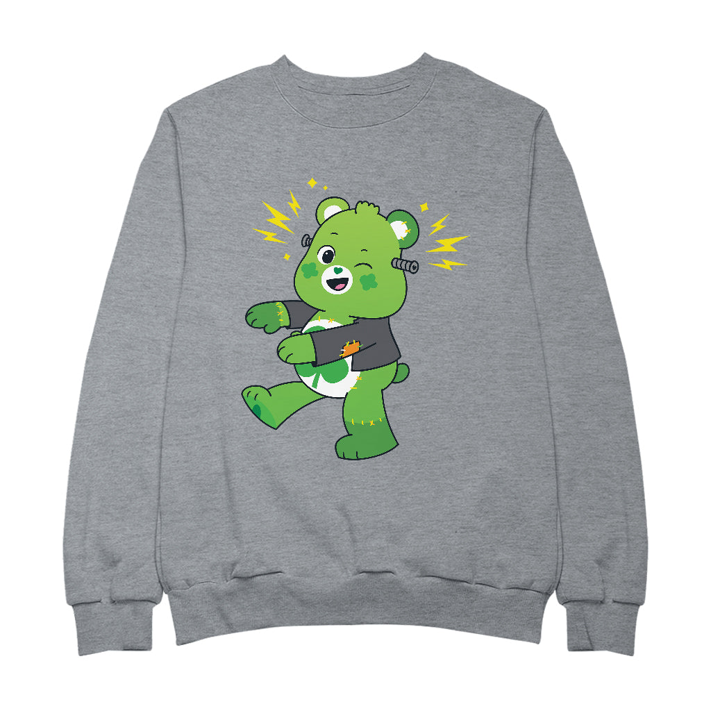 Halloween Good Luck Bear Frankenstein Men's Sweatshirt-Care Bears Store