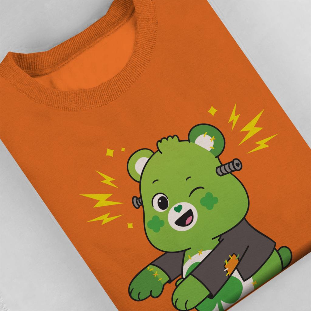 Halloween Good Luck Bear Frankenstein Men's Sweatshirt-Care Bears Store