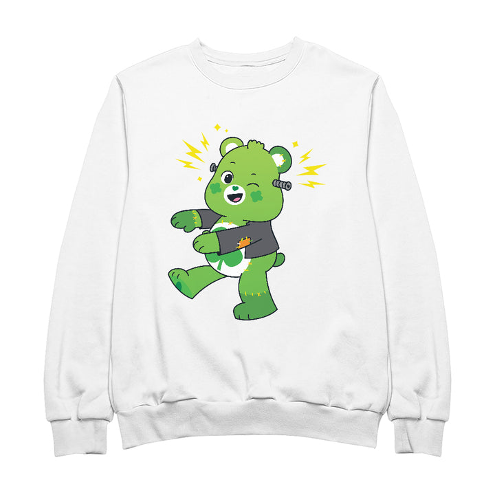Halloween Good Luck Bear Frankenstein Men's Sweatshirt-Care Bears Store