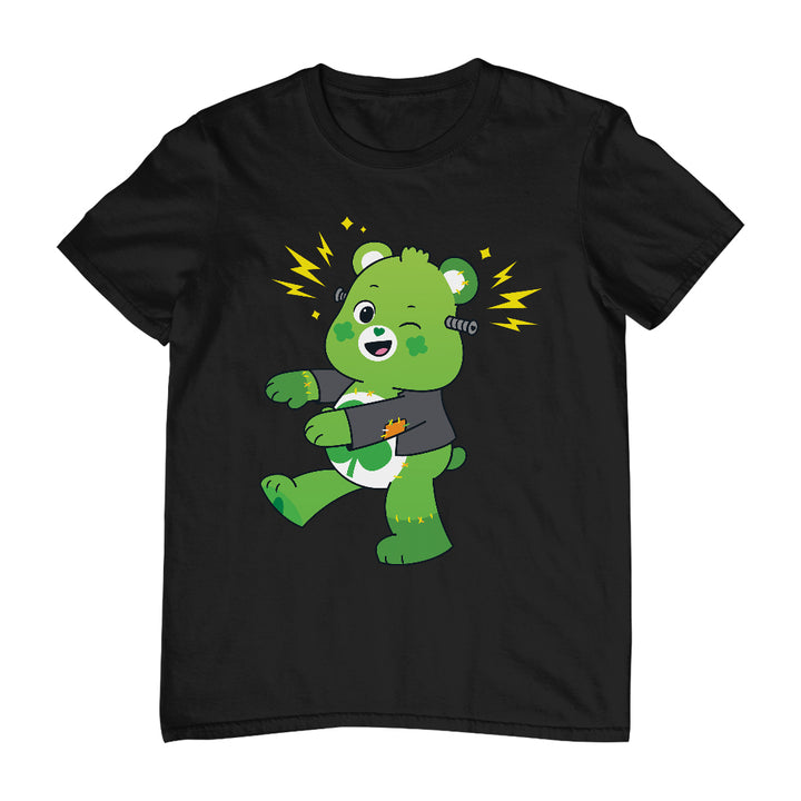 Halloween Good Luck Bear Frankenstein Men's T-Shirt-Care Bears Store