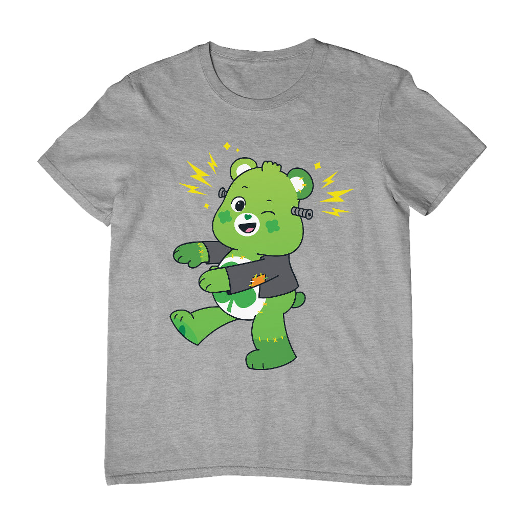 Halloween Good Luck Bear Frankenstein Men's T-Shirt-Care Bears Store