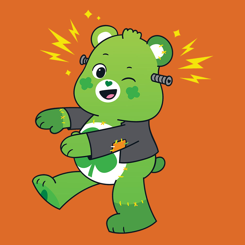 Halloween Good Luck Bear Frankenstein Men's T-Shirt-Care Bears Store