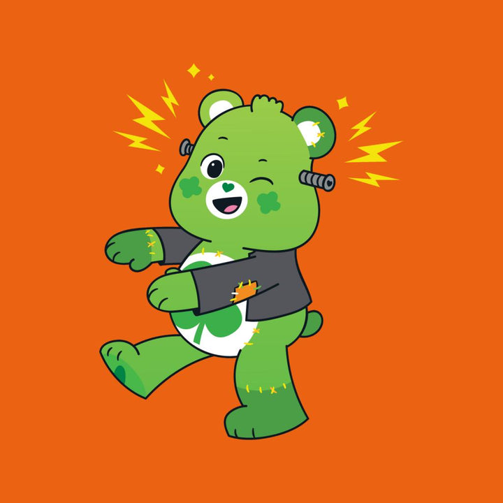 Halloween Good Luck Bear Frankenstein Women's Sweatshirt-Care Bears Store