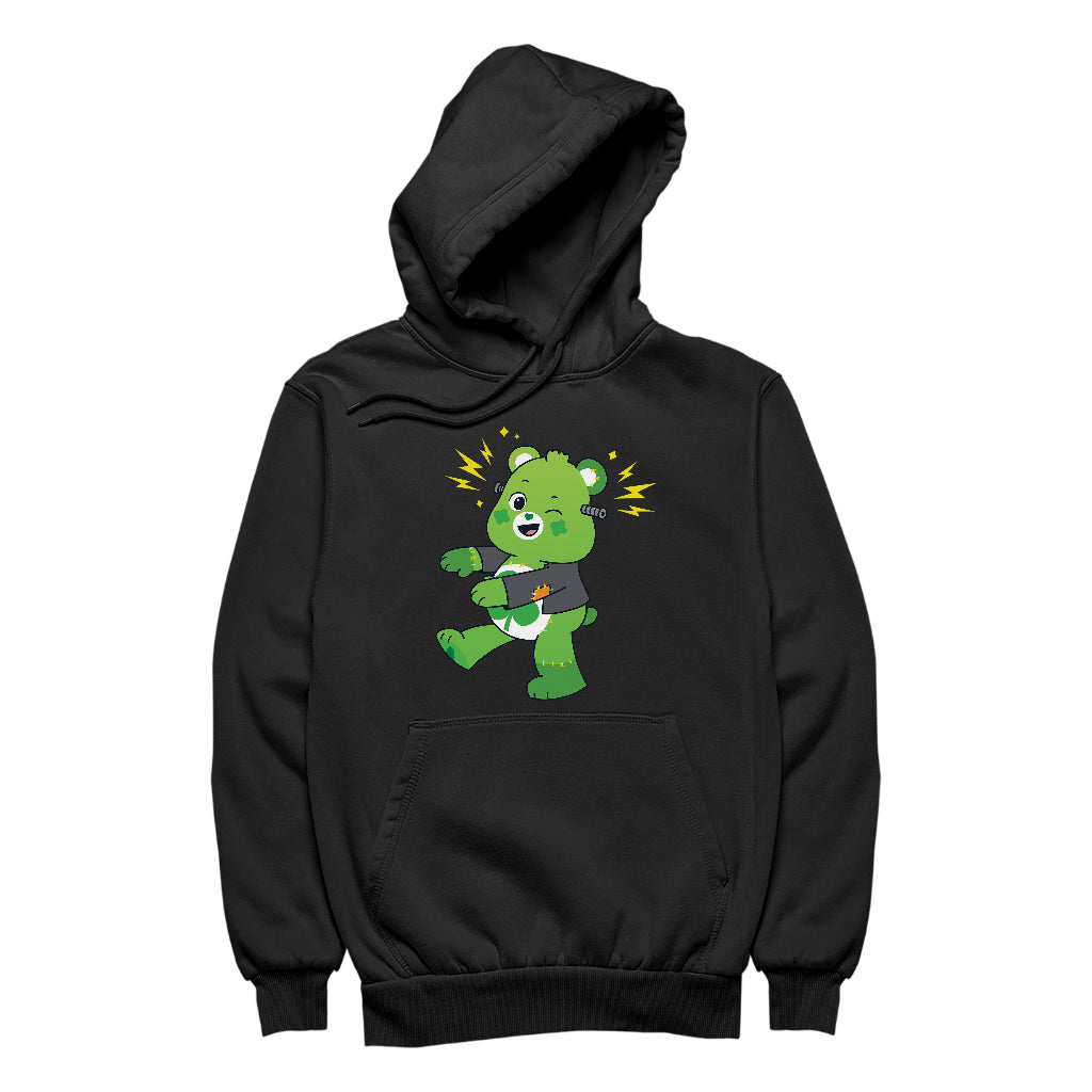 Halloween Good Luck Bear Frankenstein Women's Hooded Sweatshirt-Care Bears Store