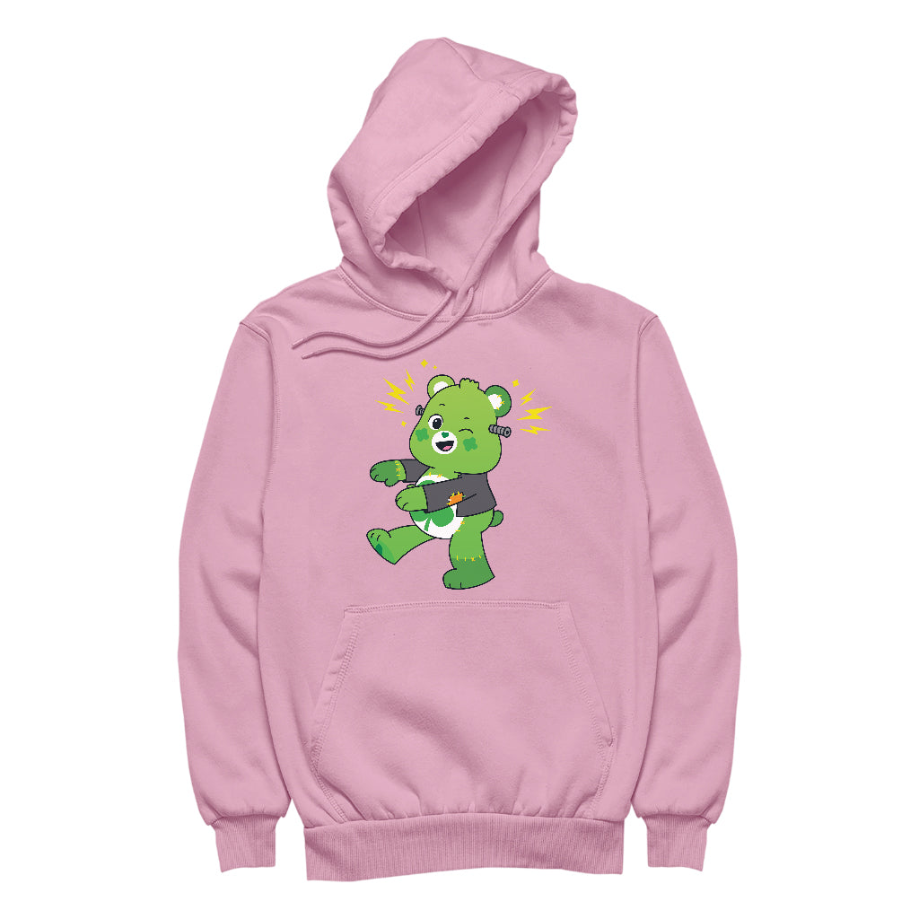 Halloween Good Luck Bear Frankenstein Women's Hooded Sweatshirt-Care Bears Store