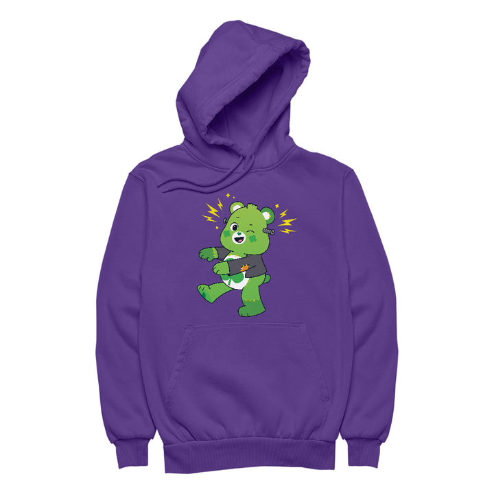 Halloween Good Luck Bear Frankenstein Women's Hooded Sweatshirt-Care Bears Store