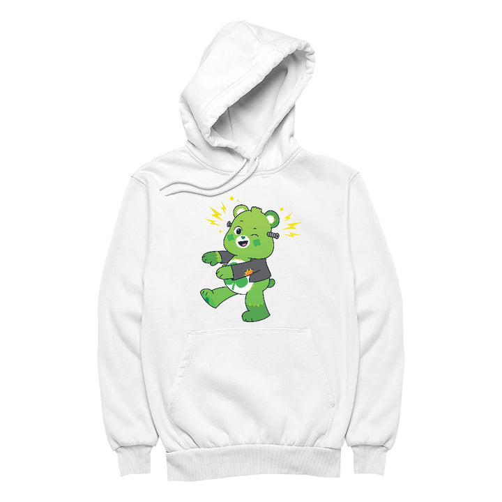 Halloween Good Luck Bear Frankenstein Women's Hooded Sweatshirt-Care Bears Store