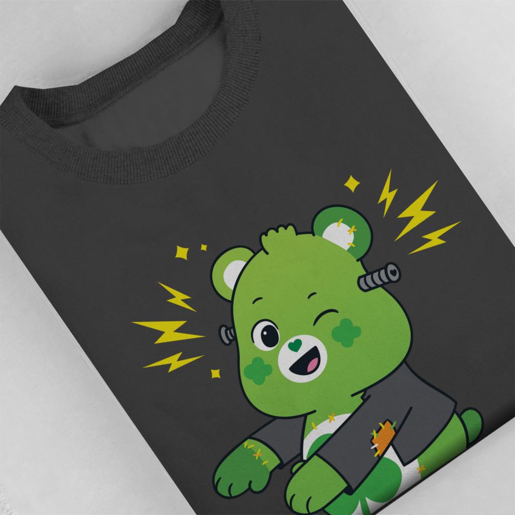 Halloween Good Luck Bear Frankenstein Women's Sweatshirt-Care Bears Store