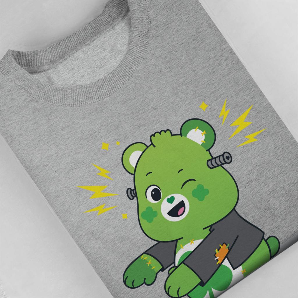 Halloween Good Luck Bear Frankenstein Women's Sweatshirt-Care Bears Store