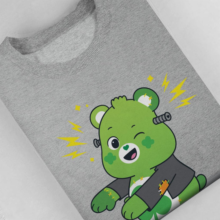 Halloween Good Luck Bear Frankenstein Women's Sweatshirt-Care Bears Store