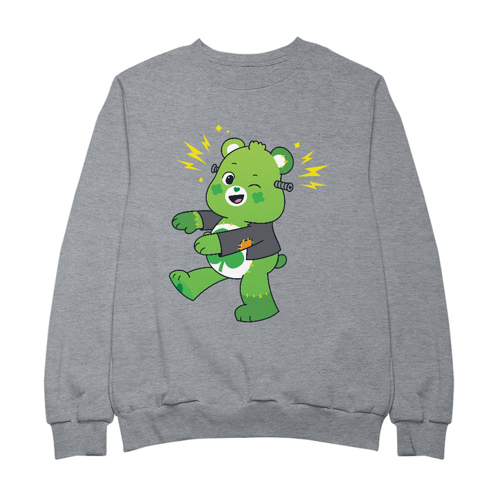 Halloween Good Luck Bear Frankenstein Women's Sweatshirt-Care Bears Store