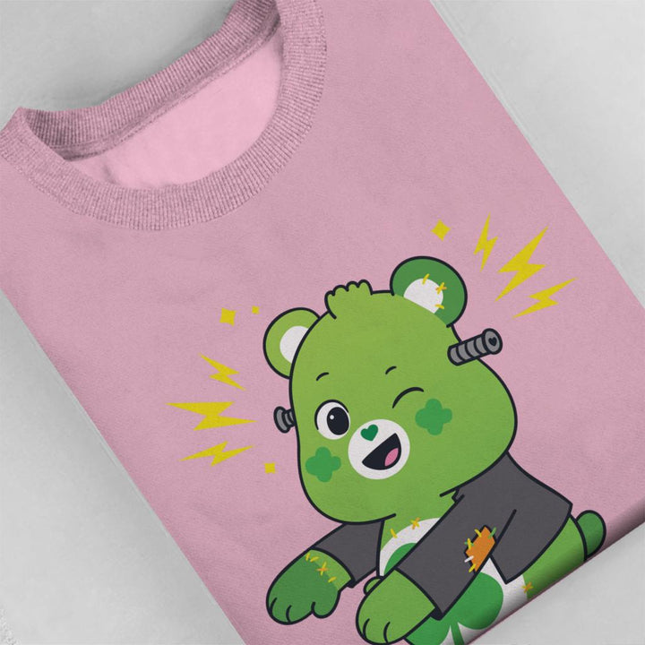 Halloween Good Luck Bear Frankenstein Women's Sweatshirt-Care Bears Store