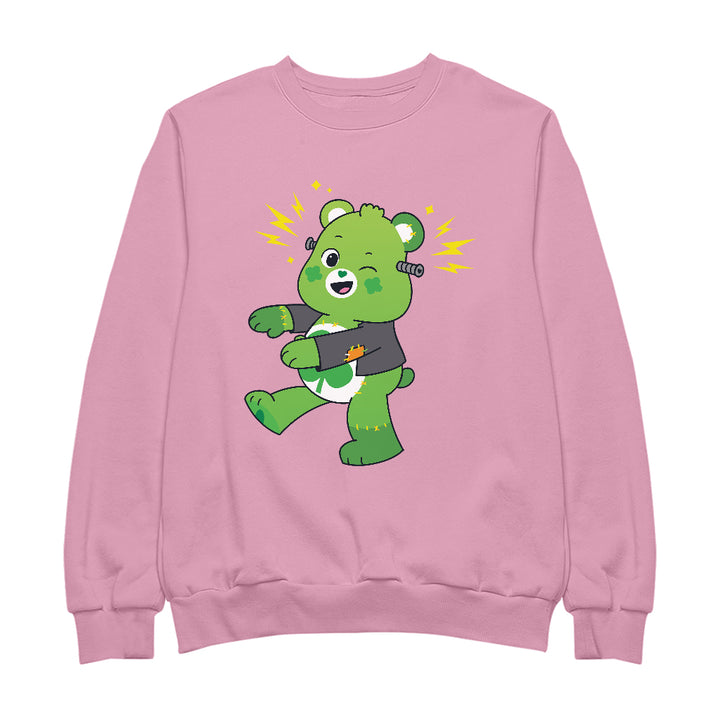 Halloween Good Luck Bear Frankenstein Women's Sweatshirt-Care Bears Store