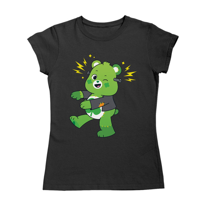 Halloween Good Luck Bear Frankenstein Women's T-Shirt-Care Bears Store
