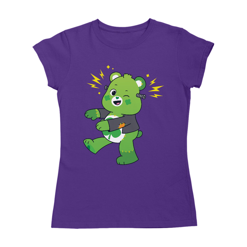 Halloween Good Luck Bear Frankenstein Women's T-Shirt-Care Bears Store