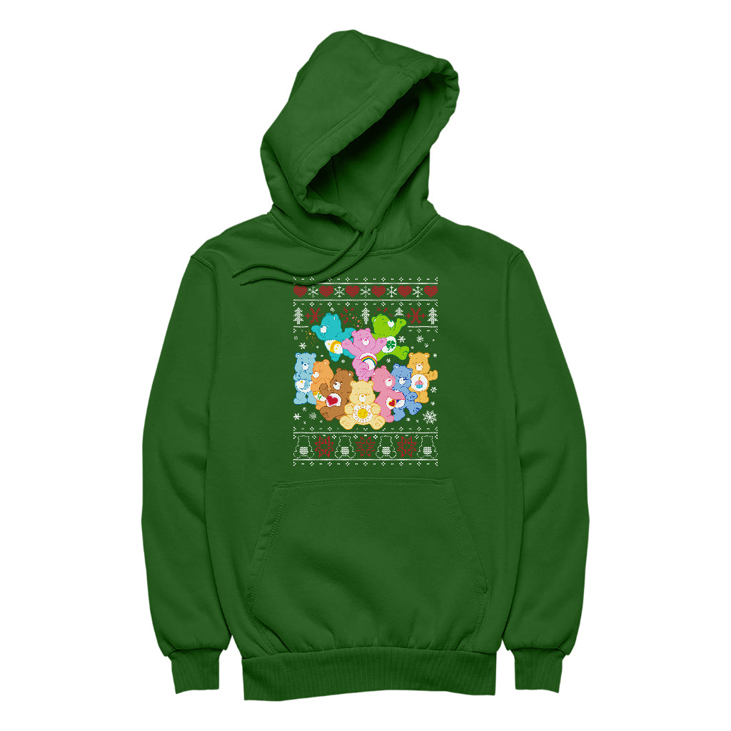 Care Bears Christmas The Original Care Bears Men's Hooded Sweatshirt-Care Bears Store