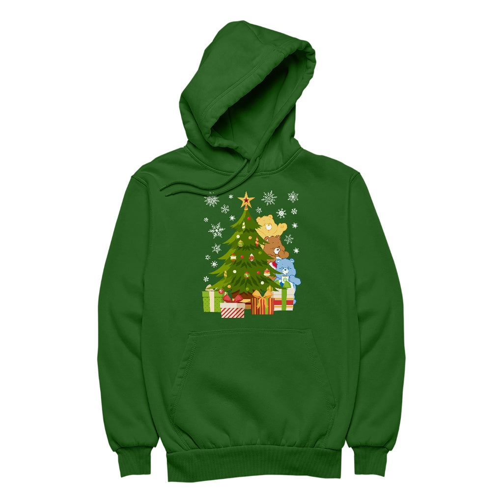Care Bears Christmas Behind The Christmas Tree Men's Hooded Sweatshirt-Care Bears Store
