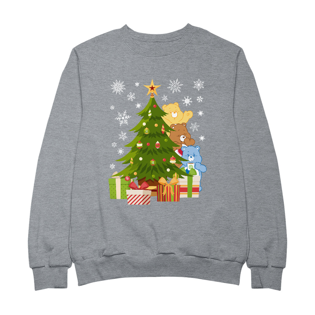 Care Bears Christmas Behind The Christmas Tree Men's Sweatshirt-Care Bears Store