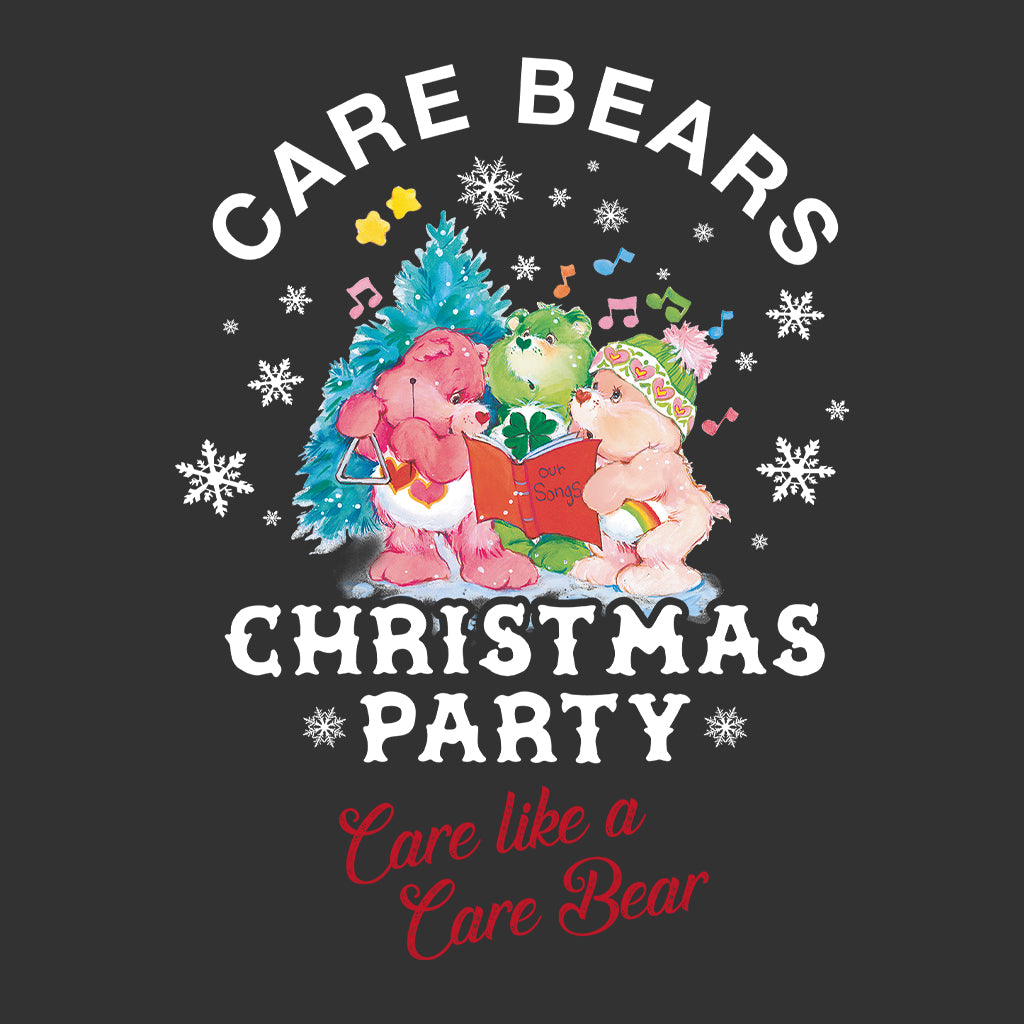 Care Bears Christmas Party Care Like A Care Bear Men's Hooded Sweatshirt-Care Bears Store