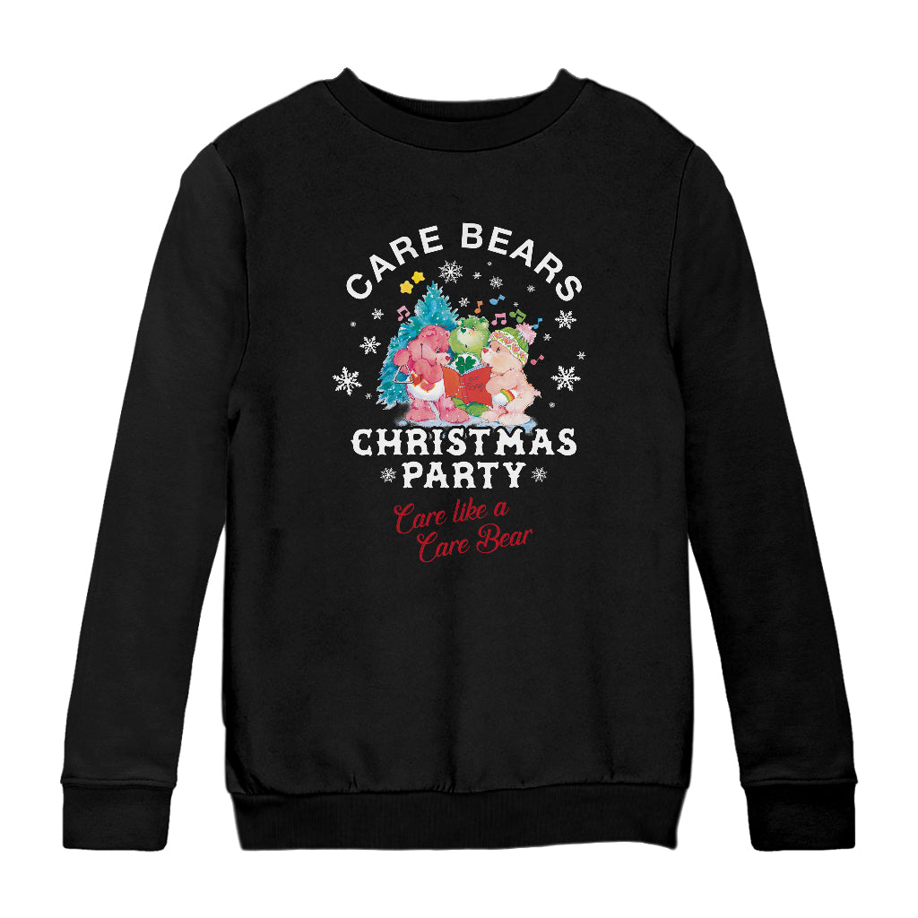 Care Bears Christmas Party Care Like A Care Bear Kids Sweatshirt-Care Bears Store