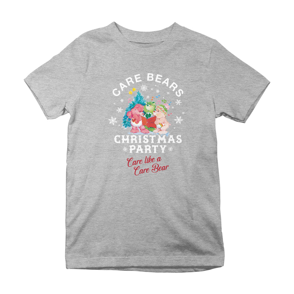 Care Bears Christmas Party Care Like A Care Bear Kids T-Shirt-Care Bears Store