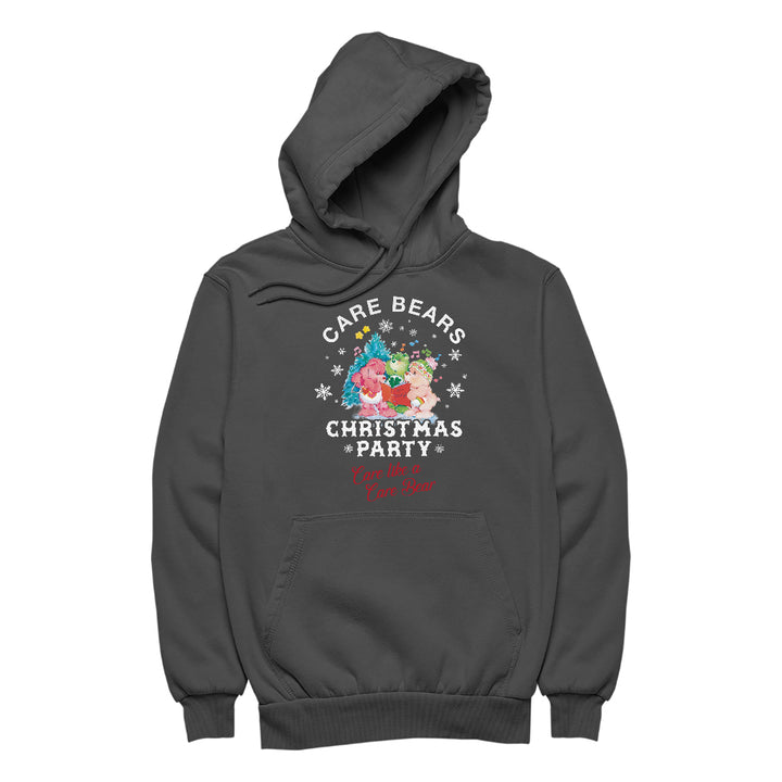 Care Bears Christmas Party Care Like A Care Bear Men's Hooded Sweatshirt-Care Bears Store
