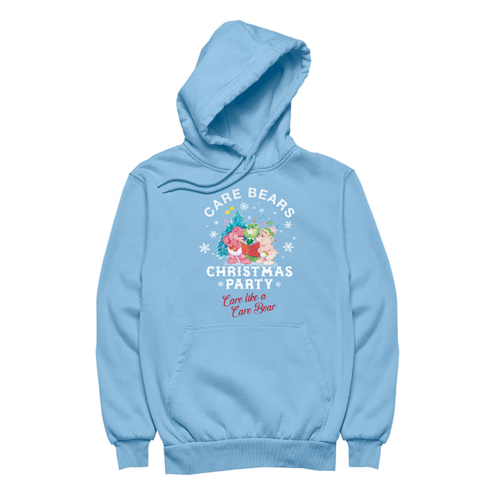 Care Bears Christmas Party Care Like A Care Bear Men's Hooded Sweatshirt-Care Bears Store