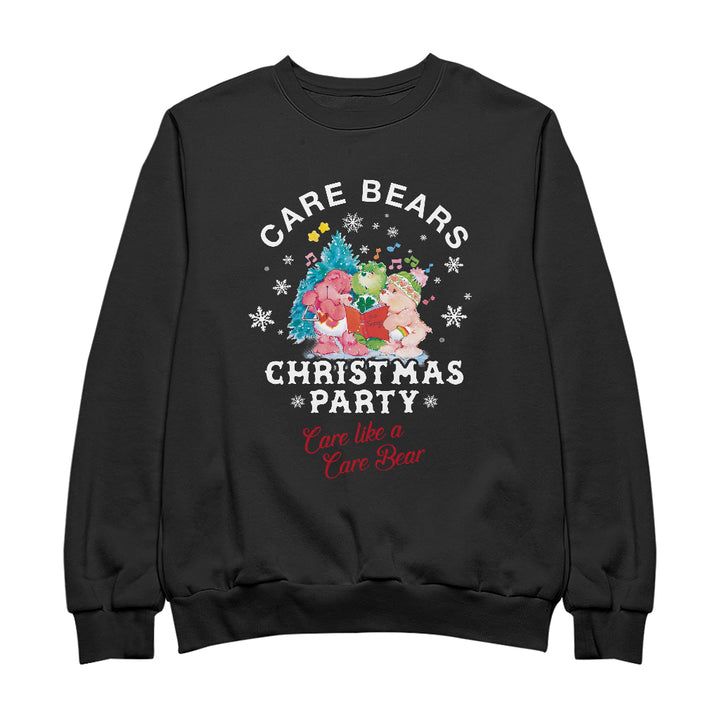Care Bears Christmas Party Care Like A Care Bear Women's Sweatshirt-Care Bears Store