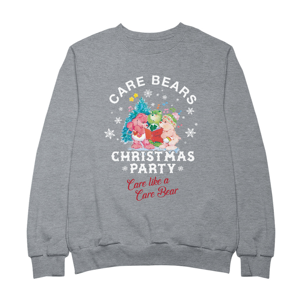 Care Bears Christmas Party Care Like A Care Bear Women's Sweatshirt-Care Bears Store