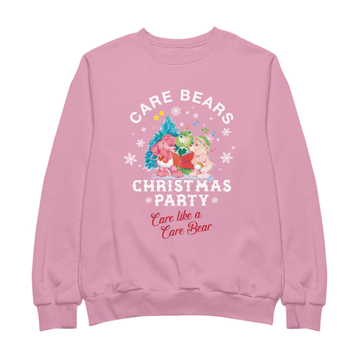 Care Bears Christmas Party Care Like A Care Bear Women's Sweatshirt-Care Bears Store