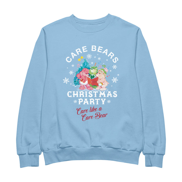 Care Bears Christmas Party Care Like A Care Bear Women's Sweatshirt-Care Bears Store