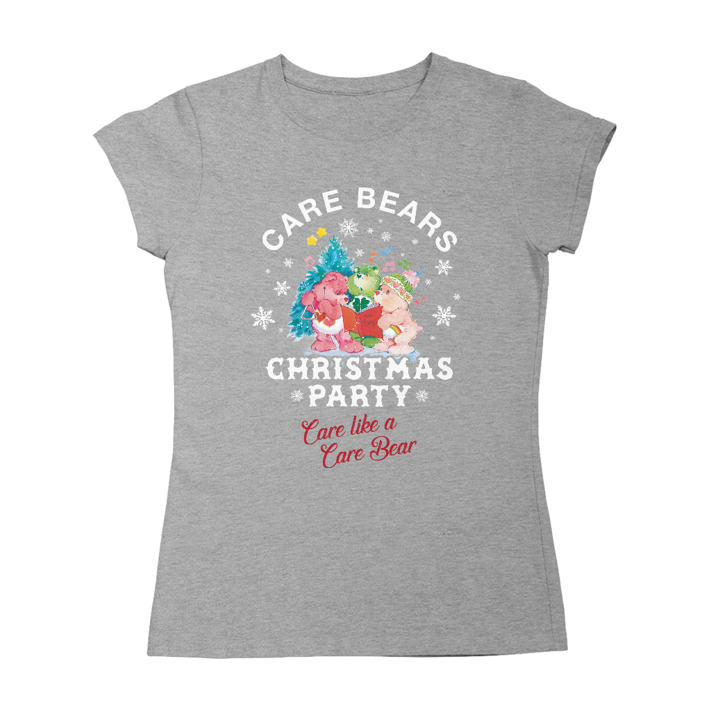 Care Bears Christmas Party Care Like A Care Bear Women's T-Shirt-Care Bears Store