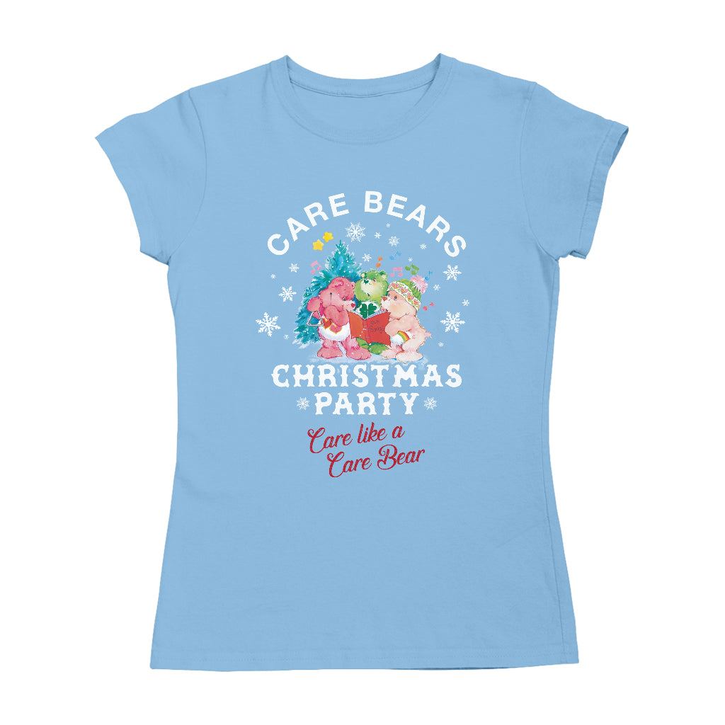 Care Bears Christmas Party Care Like A Care Bear Women's T-Shirt-Care Bears Store